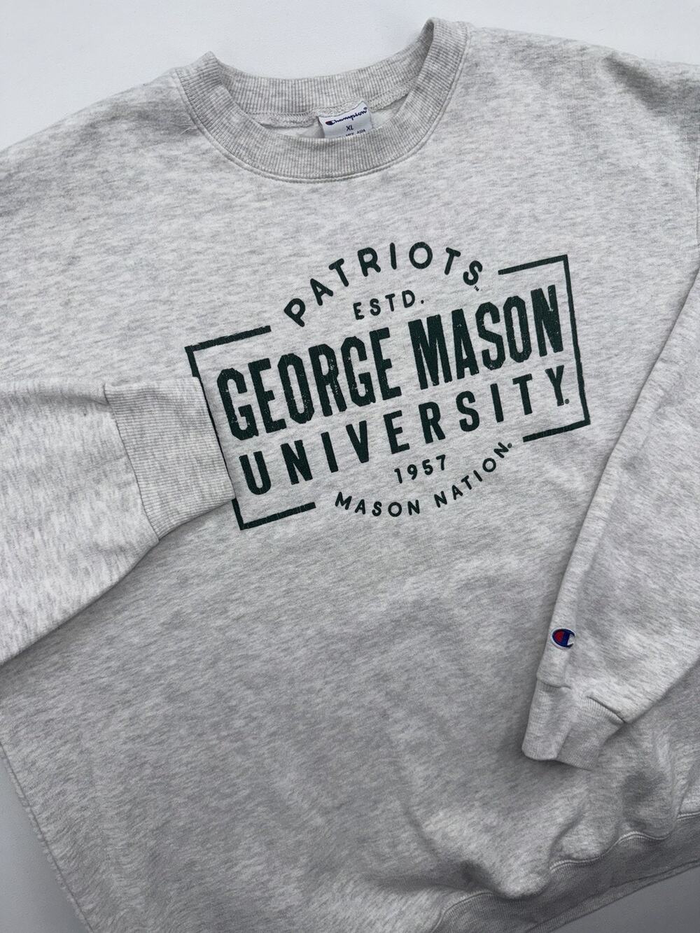Vintage 90s George Mason University T-Shirt Sweatshirt Hoodie XL